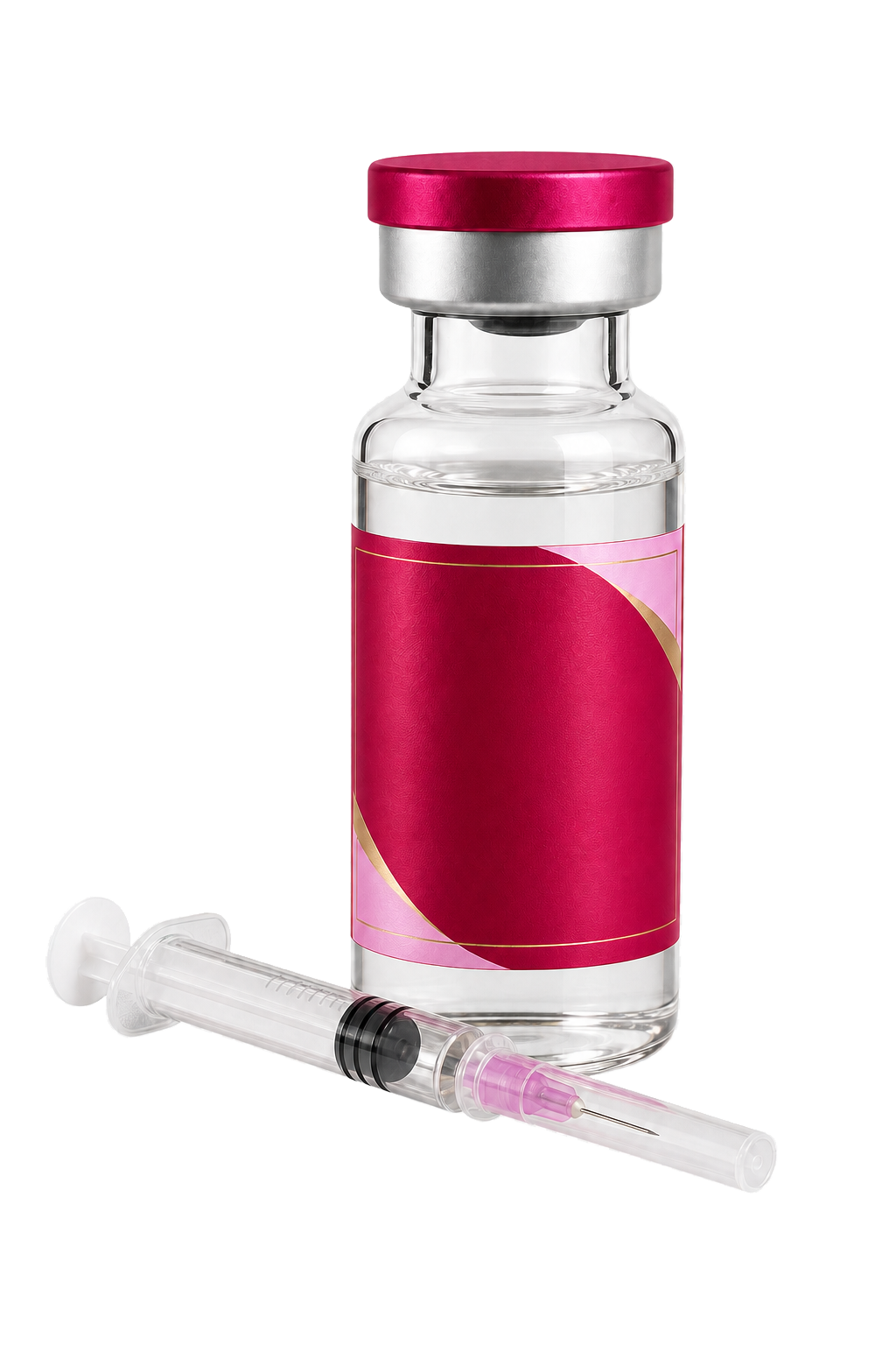 A single unbranded compounded medication vial