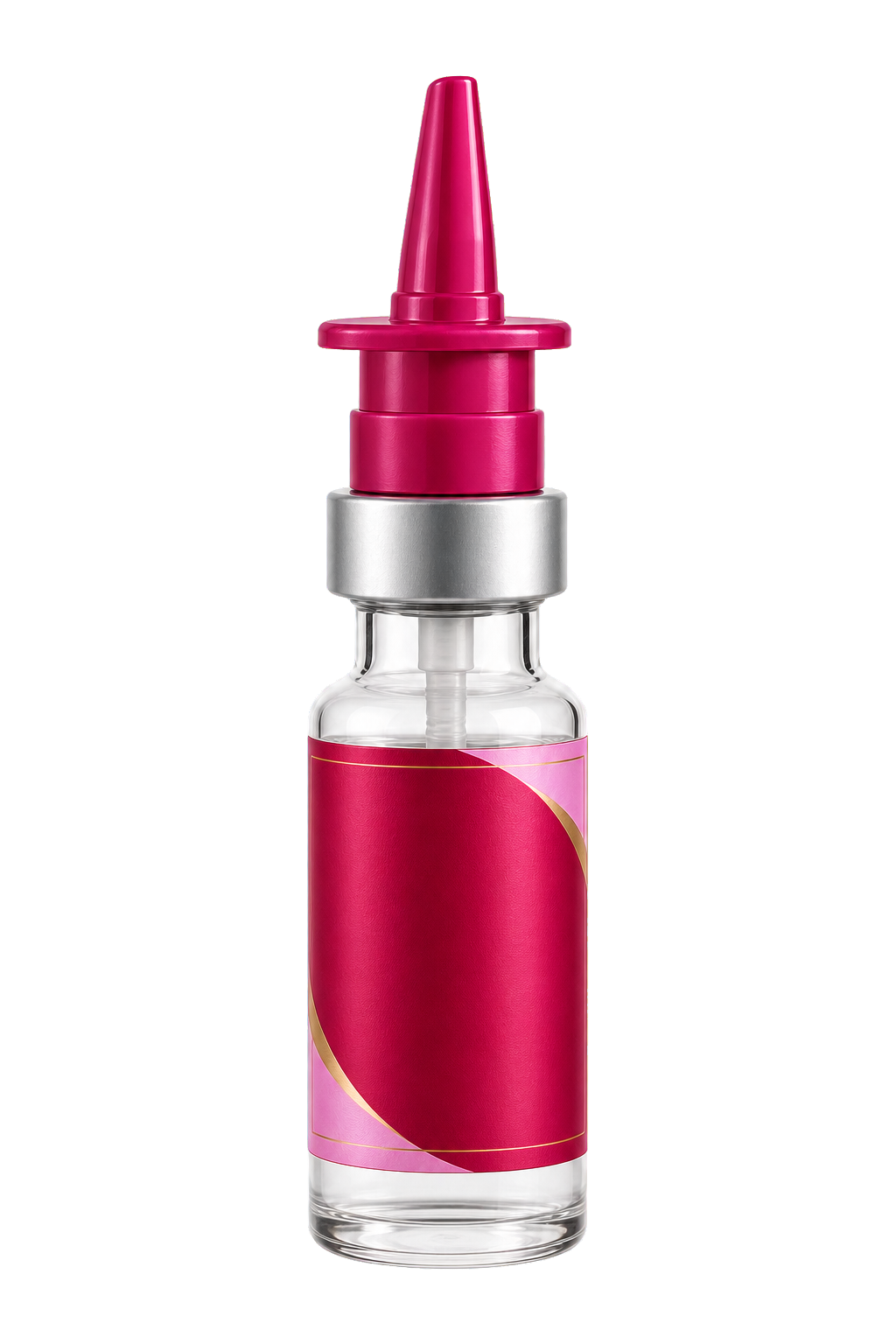 A single unbranded compounded NAD+ nasal spray bottle