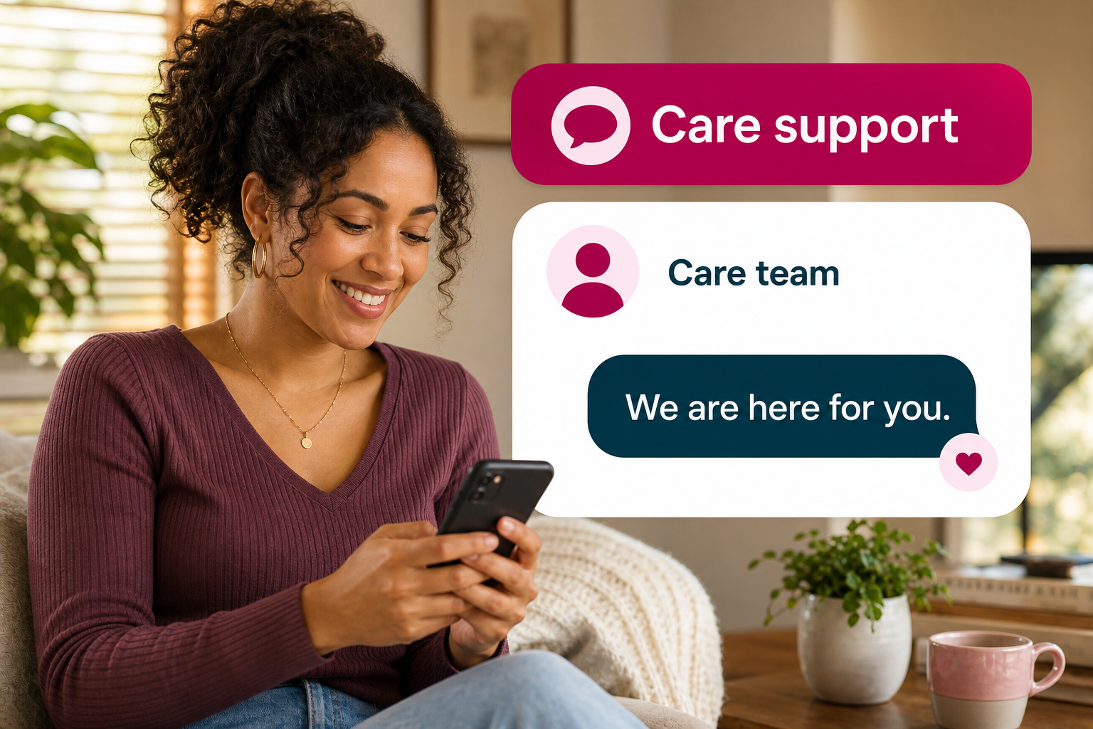 Care team messaging with a patient through the patient portal